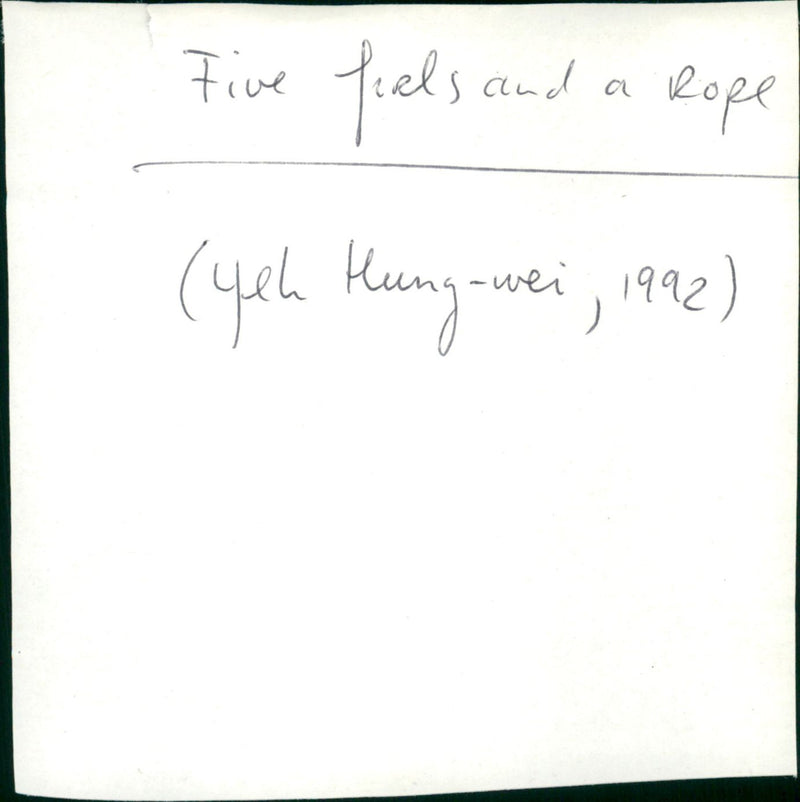 Five Girls and a Rope 1992 - Vintage Photograph