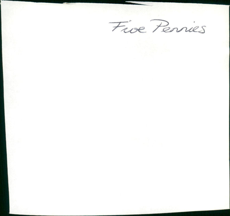 Five Pennies - Vintage Photograph