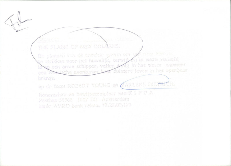 Robert Young and Marlene Dietrich - Vintage Photograph