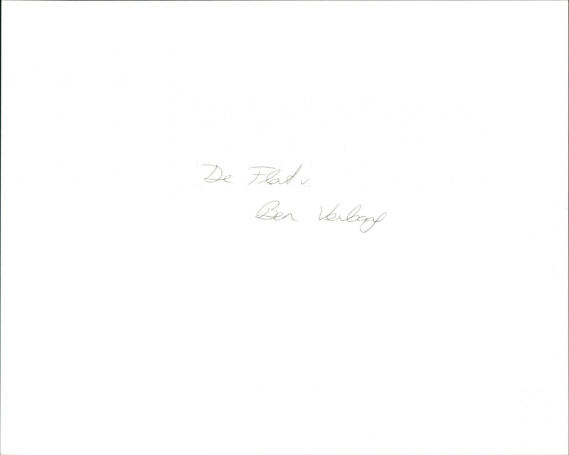 De Flat - Vintage Photograph