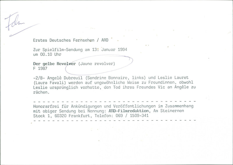 "Jaune revolver". - Vintage Photograph