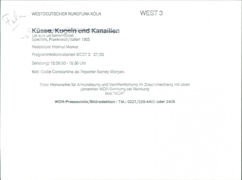 Je suis un sentimental 1955 - Vintage Photograph