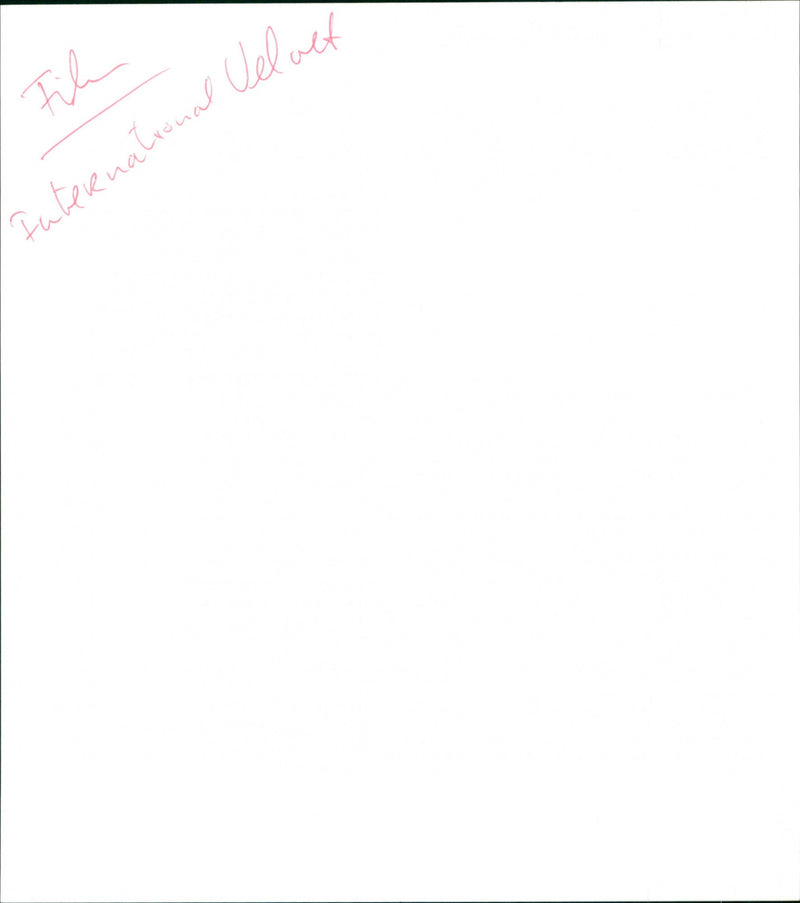 International Velvet - Vintage Photograph