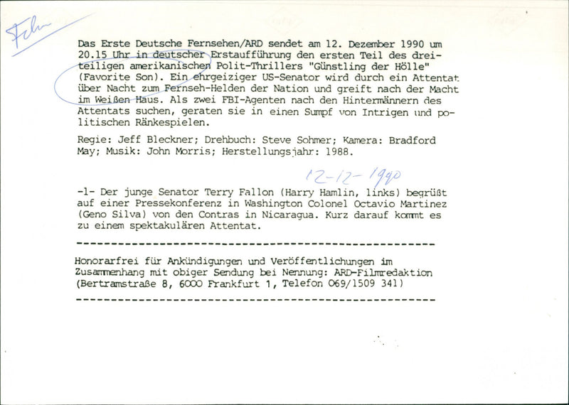 Harry Hamlin and Geno Silva - Vintage Photograph