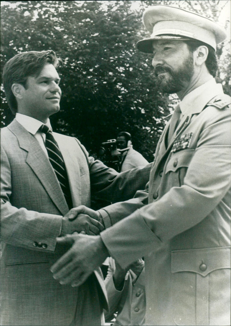 Harry Hamlin and Geno Silva - Vintage Photograph