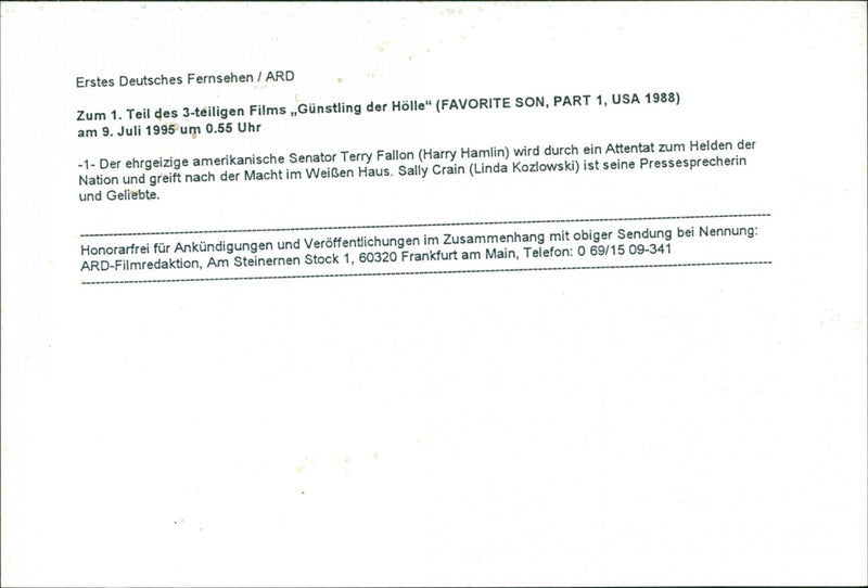 Harry Hamlin and Linda Kozlowski - Vintage Photograph