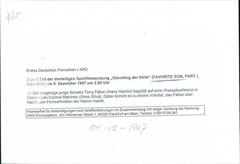 Harry Hamlin and Geno Silva - Vintage Photograph