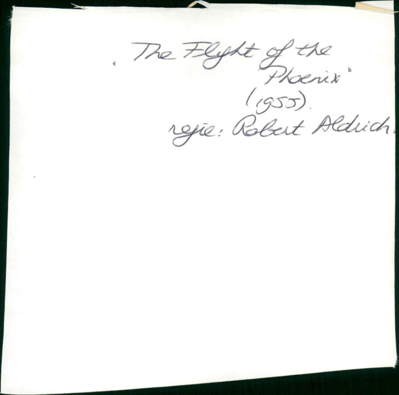 The Flight of the Phoenix - Vintage Photograph