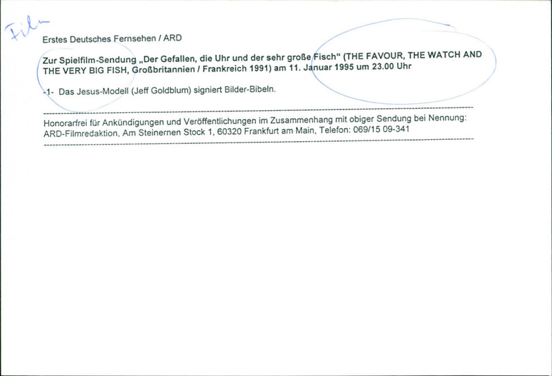 The Favour, The Watch and the Very Big Fish - Vintage Photograph