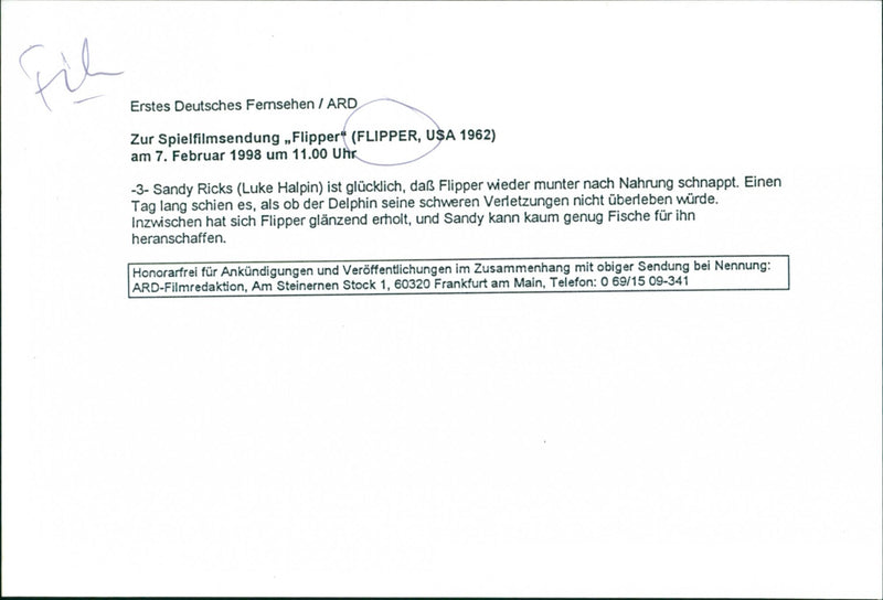 Luke Halpin - Flipper - Vintage Photograph