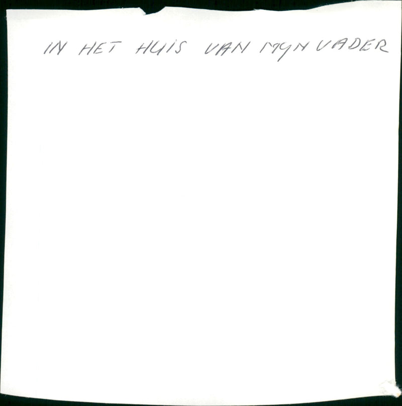 In het huis van mijn vader - Vintage Photograph