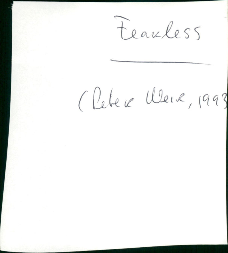 Fearless - Vintage Photograph