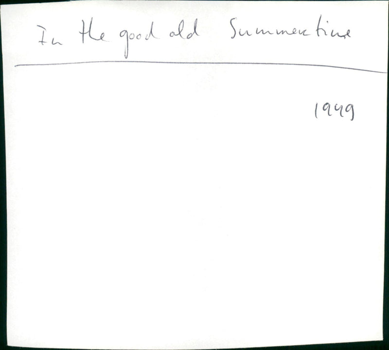 In the Good Old Summertime - Vintage Photograph