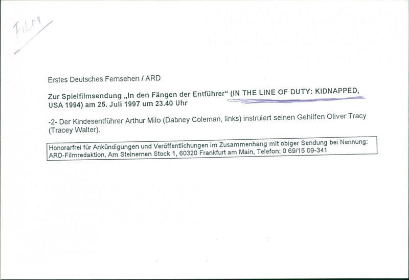 Kidnapped: In the Line of Duty - Vintage Photograph