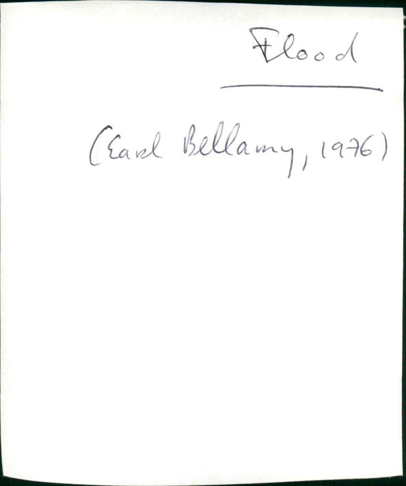 Flood - Vintage Photograph