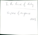 In the Line of Duty: the price of vengeance - Vintage Photograph