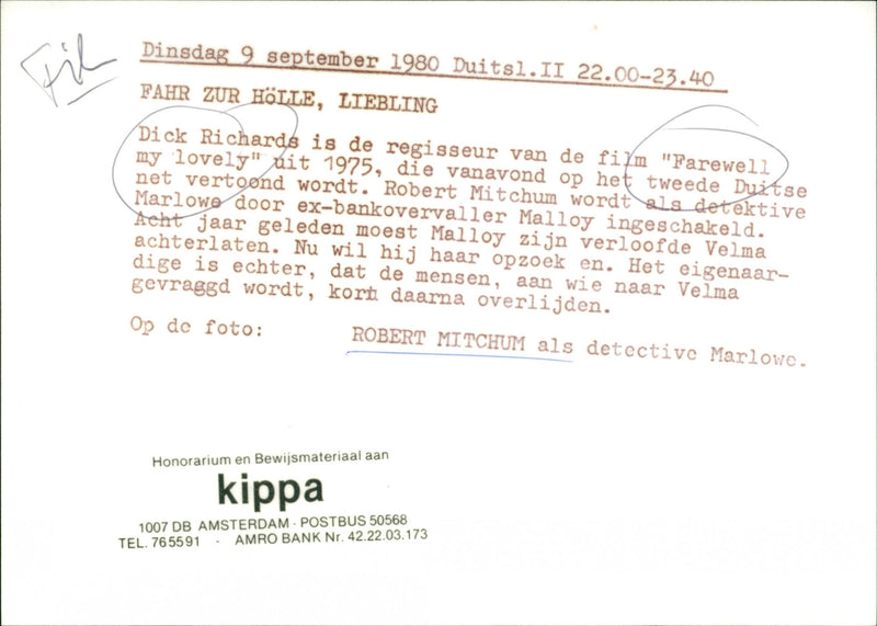 Robert Mitchum - Vintage Photograph