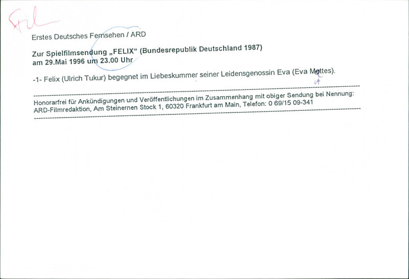 Eva Mattes and Ulrich Tukur - Vintage Photograph