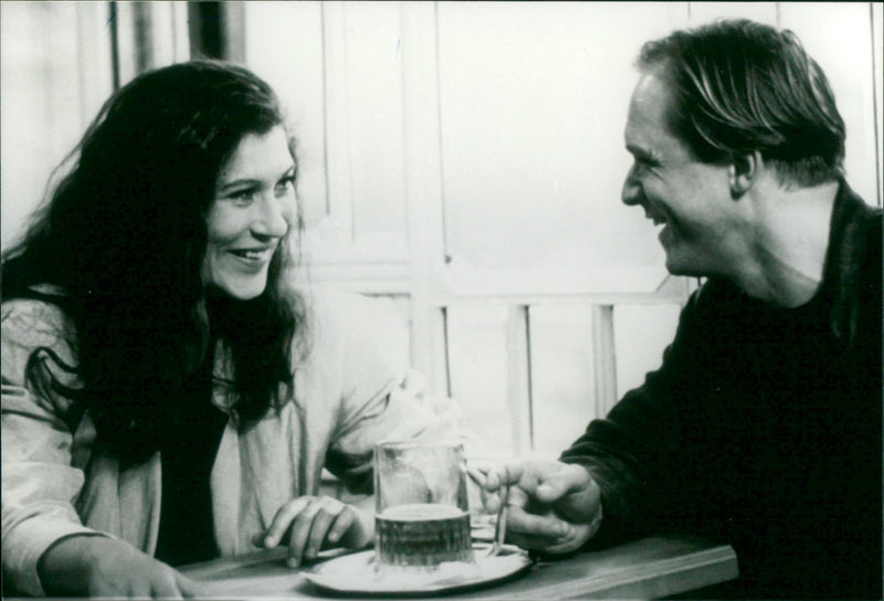 Eva Mattes and Ulrich Tukur - Vintage Photograph