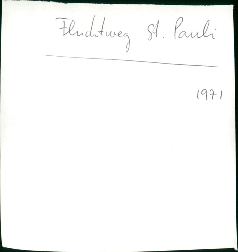 Fluchtweg St. Pauli - Grossalarm fur die Davidswache - Vintage Photograph