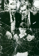 Charles Herbert, Vincent Price and Herbert Marshall - The Fly 1958 - Vintage Photograph