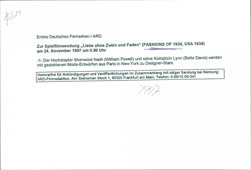 Bette Davis and William Powell - Vintage Photograph