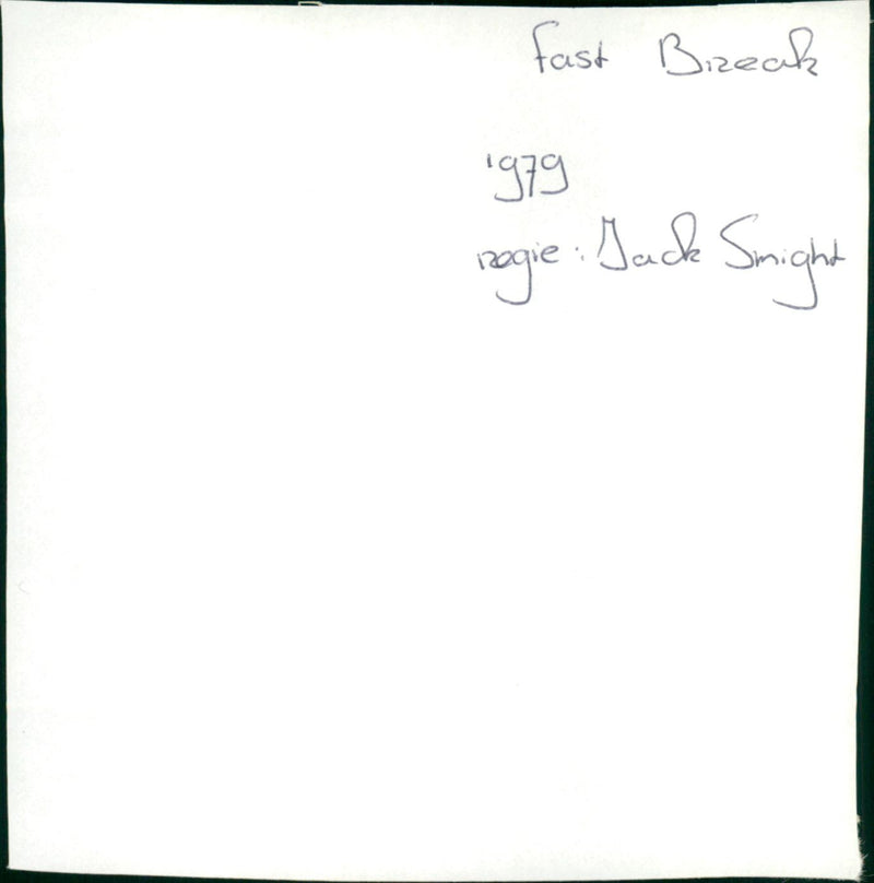 Fast Break - Vintage Photograph