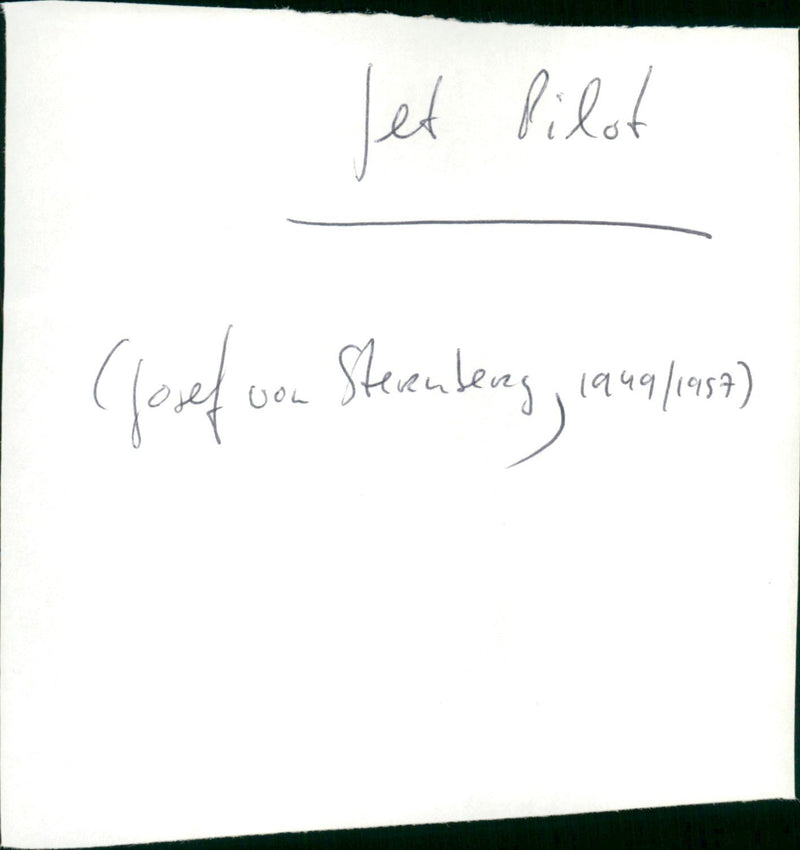 Jet Pilot - Vintage Photograph