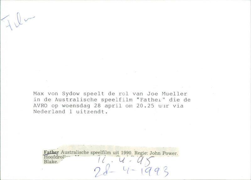 Max von Sydow - Vintage Photograph