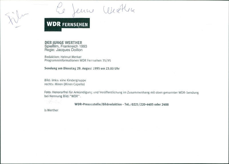 Der Junge Werther - Vintage Photograph