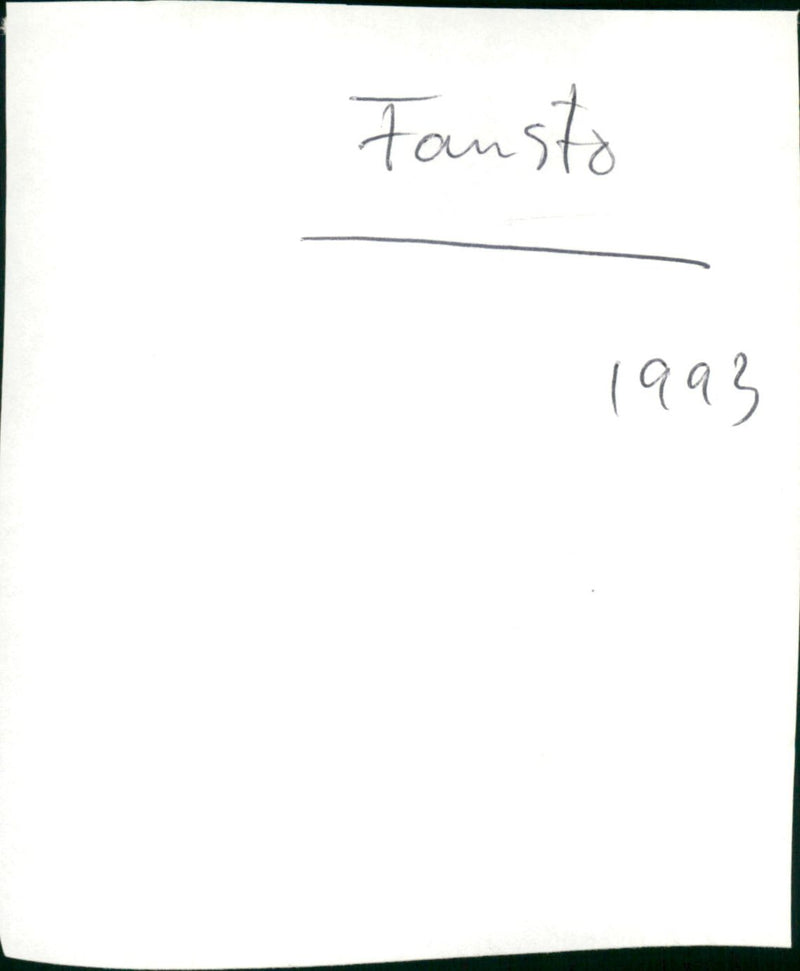 Fausto - Vintage Photograph