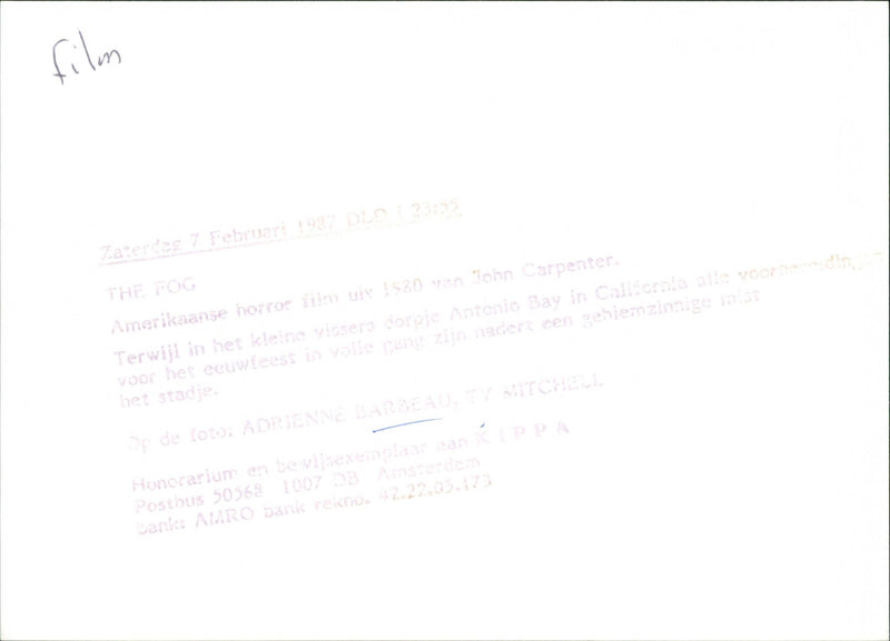 Adrienne Barbeau and Ty Mitchell - Vintage Photograph