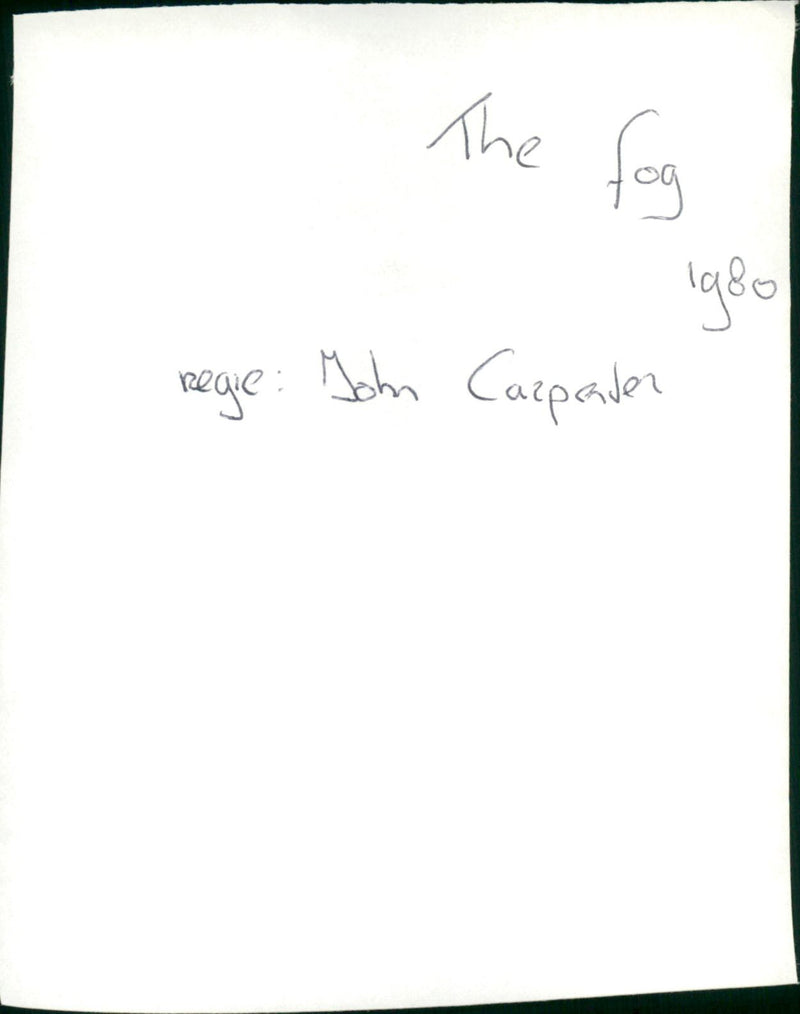 The Fog - Vintage Photograph