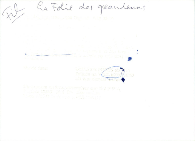 La Folie des grandeurs - Vintage Photograph