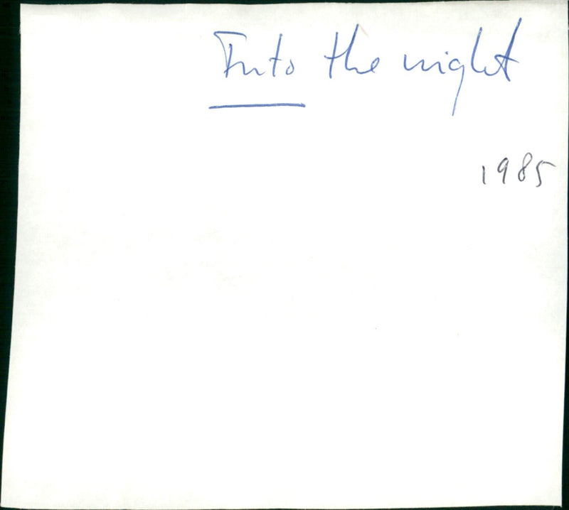 Into the Night - Vintage Photograph