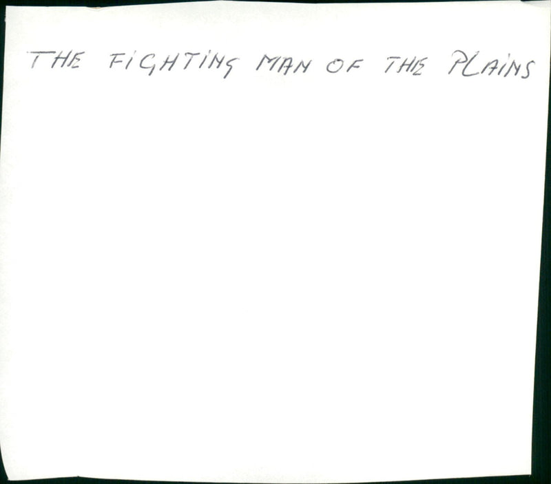 The Fighting Man of the Plains - Vintage Photograph