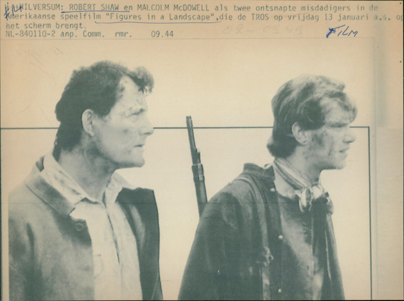 Robert Shaw and Malcolm McDowell - Vintage Photograph