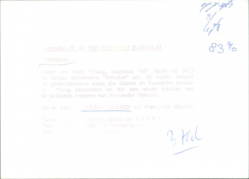 Julian Glover - Invasion - Vintage Photograph