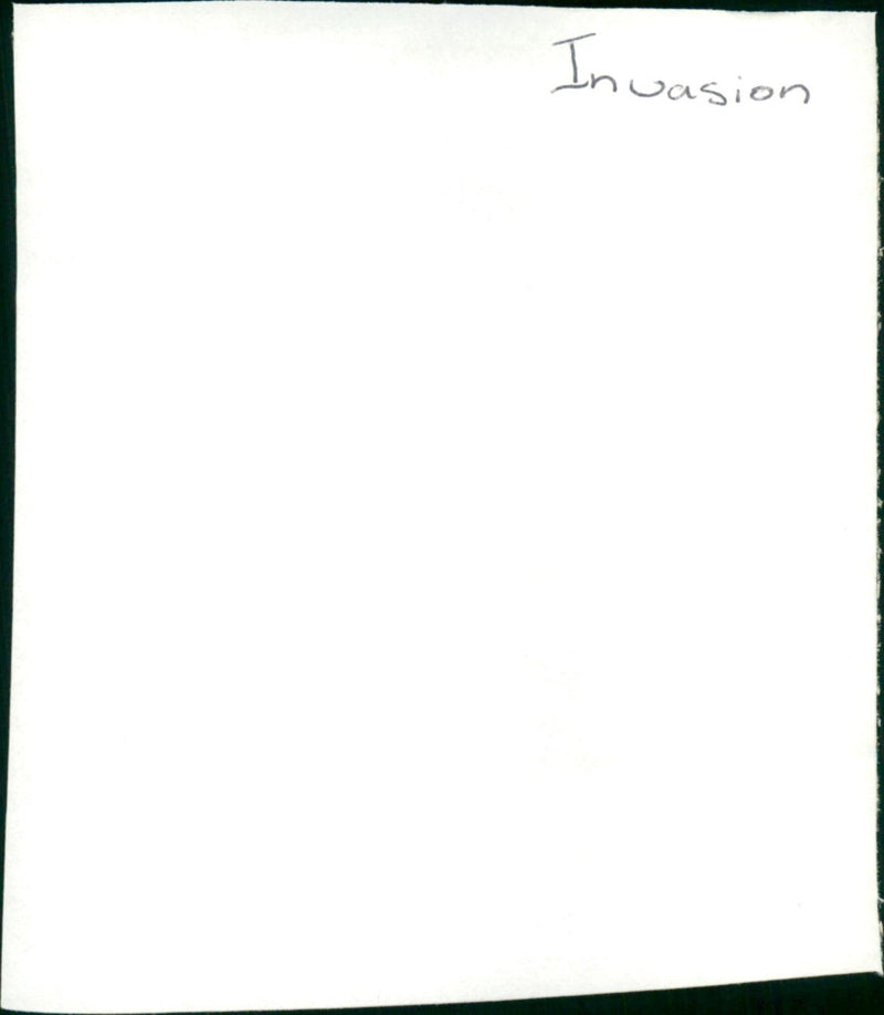 Invasion - Vintage Photograph