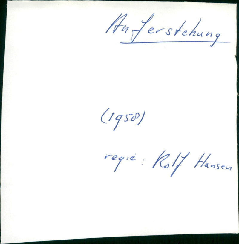 Auferstehung - Vintage Photograph