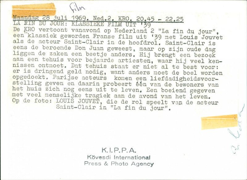 Louis Jouvet - Vintage Photograph