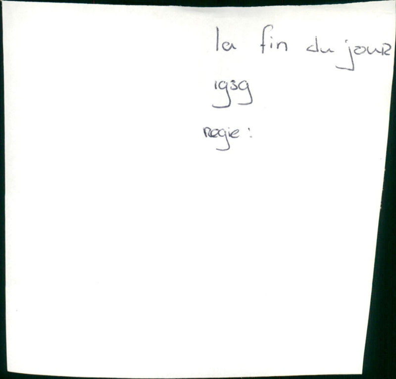 La fin du jour - Vintage Photograph