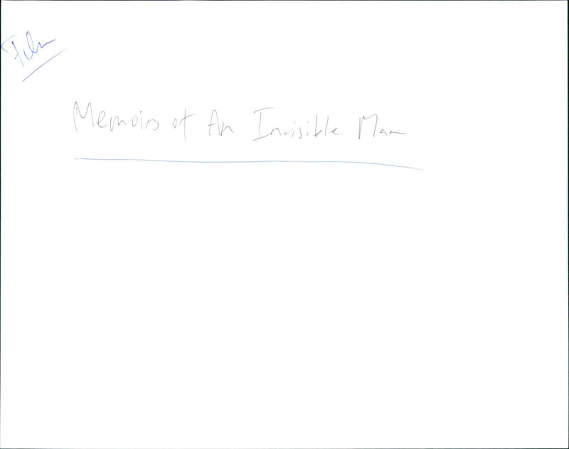 1992 MOVIE: Memoirs of an Invisible Man - Vintage Photograph