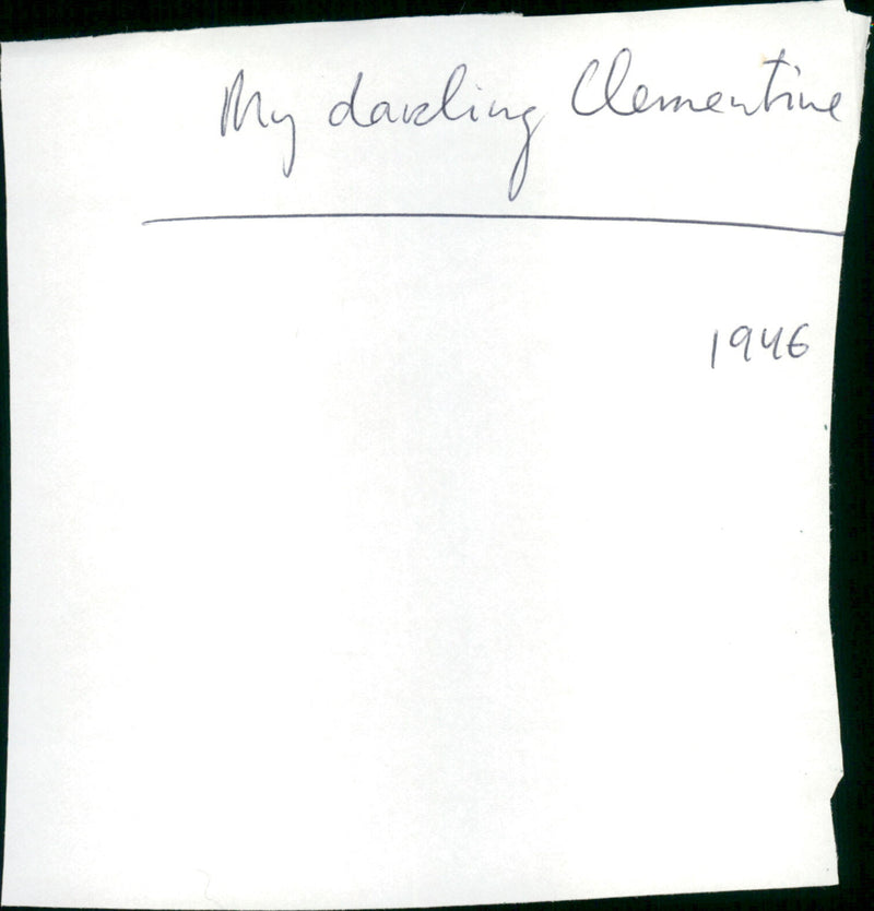 My Darling Clementine - Vintage Photograph