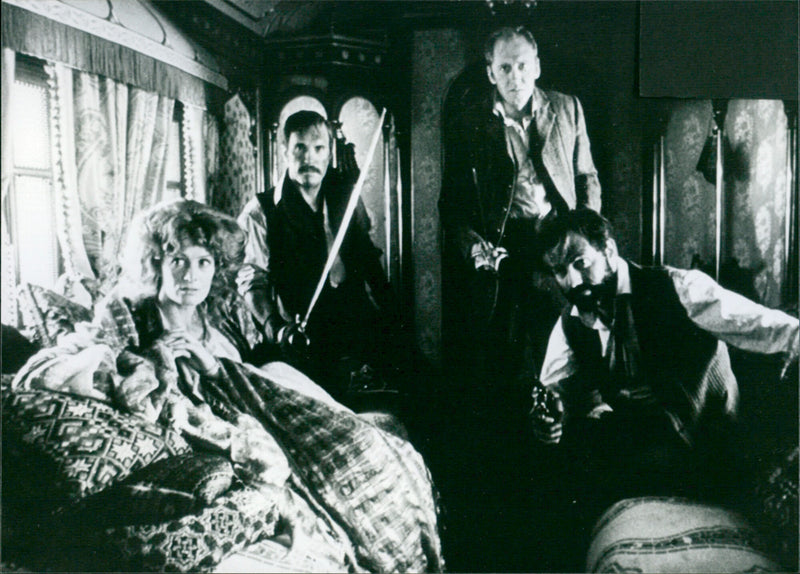 Vanessa Redgrave, Robert Duvall, Nicol Williamson and Alan Arkin - The Seven-Per-Cent Solution - Vintage Photograph