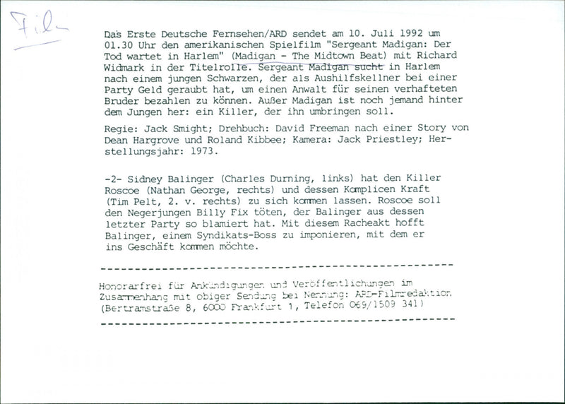 Madigan - The Midtown Beat - Vintage Photograph