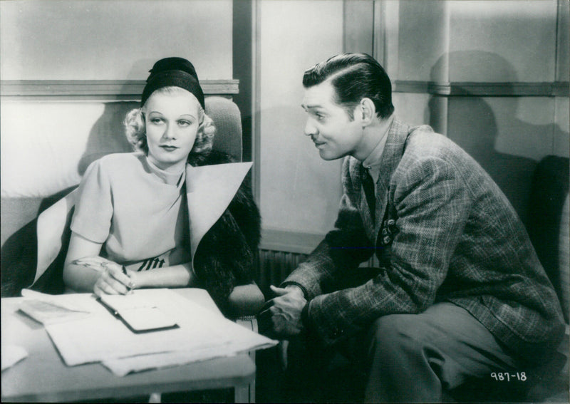 Clark Gable and Jean Harlow - Vintage Photograph