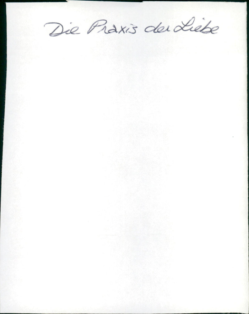 Die Praxis der Liebe - Vintage Photograph