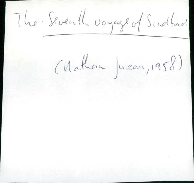 The 7th Voyage of Sinbad - Vintage Photograph