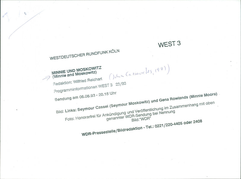 Seymour Cassel and Gena Rowlands - Minnie and Moskowitz - Vintage Photograph